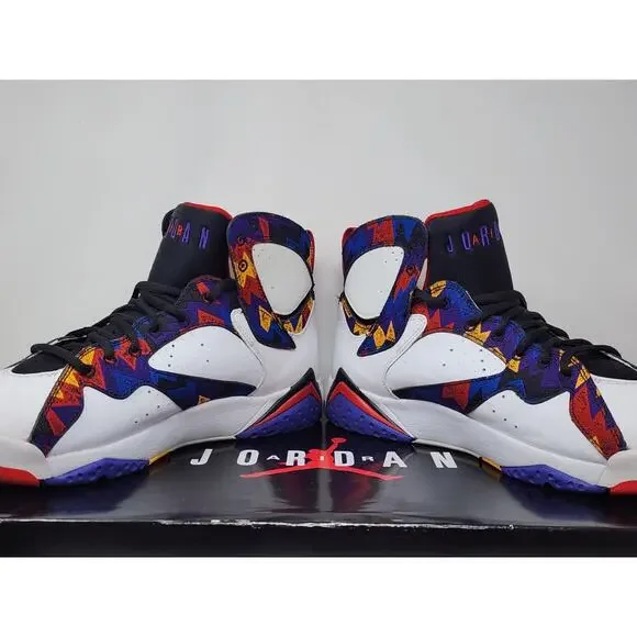 Air Jordan 7 Retro SWEATER 304775 142 Size 10.5 PRE-OWNED - Picture 6 of 8